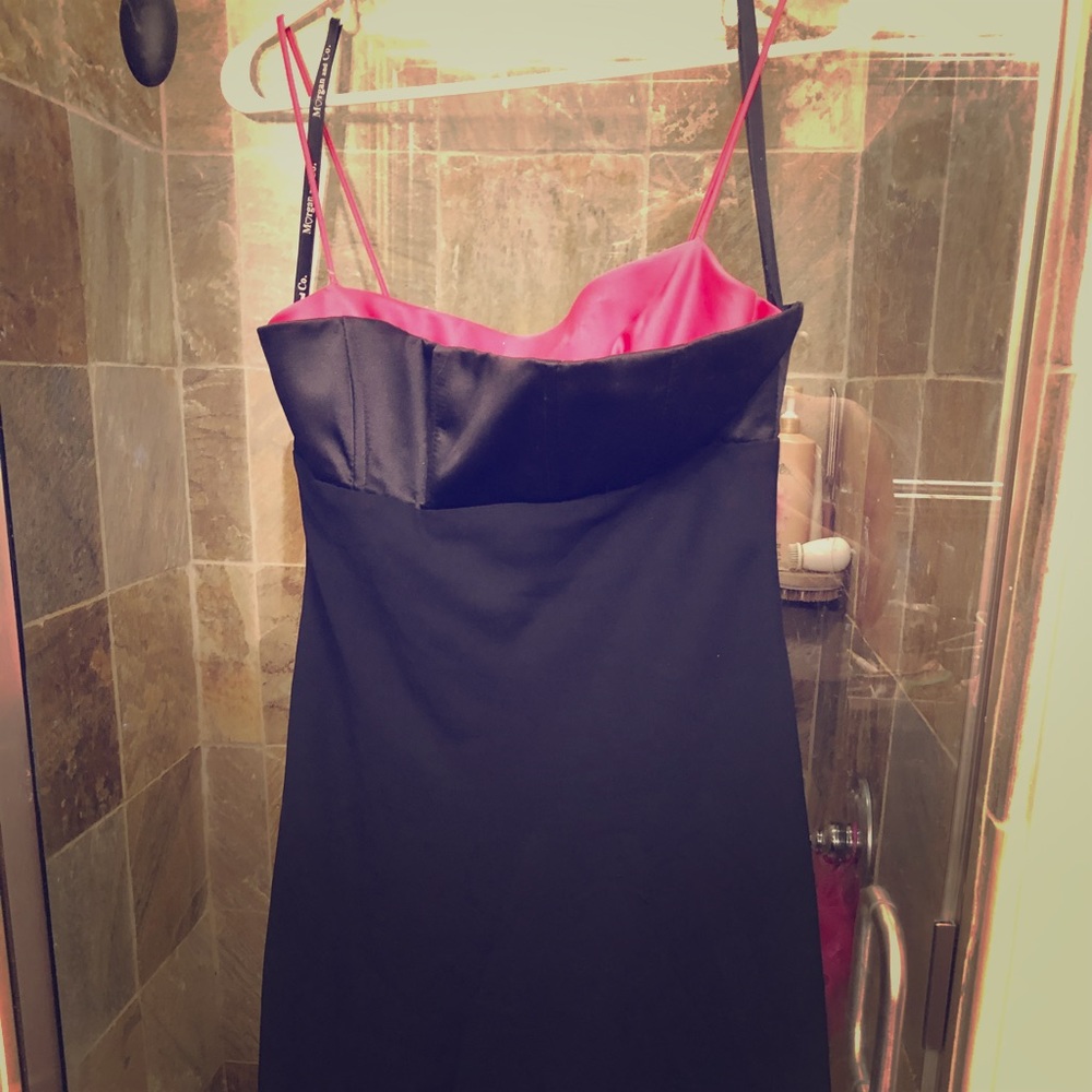 Black Knee Length Formal Dress